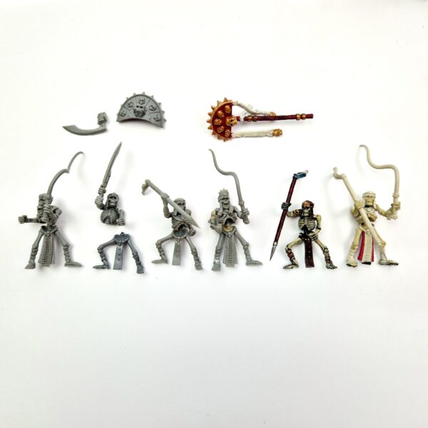 A photo of 6th edition Tomb Kings Skeleton Chariots Warhammer miniatures