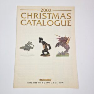 A photo of a 2002 Christmas Catalogue Warhammer Book