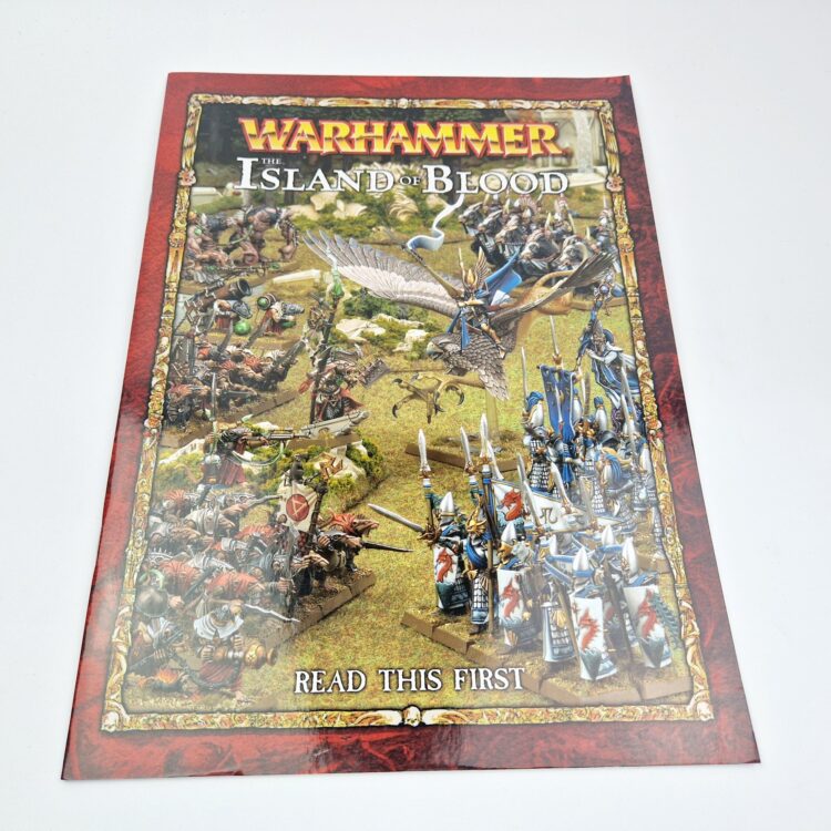 A photo of a The Island of Blood Read This First Warhammer Book