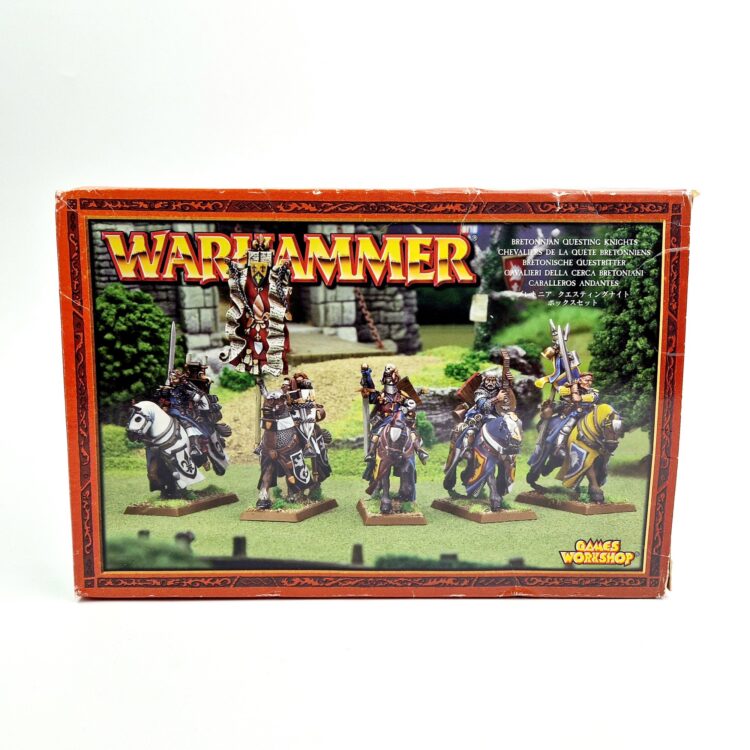 A photo of Bretonnia Questing Knights Warhammer miniatures