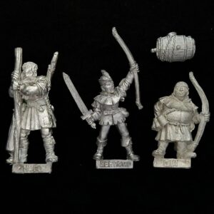 A photo of a Bretonnia Bertrand the Brigand and Comrades Warhammer Miniatures