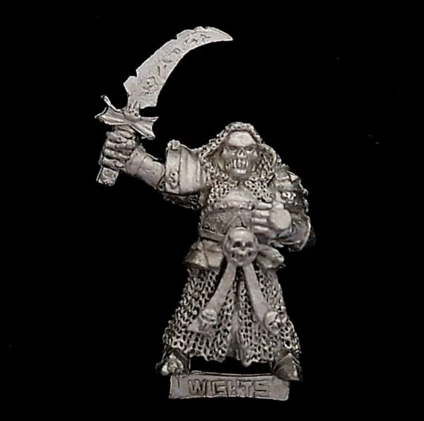 A photo of a Undead Wight Warhammer miniature