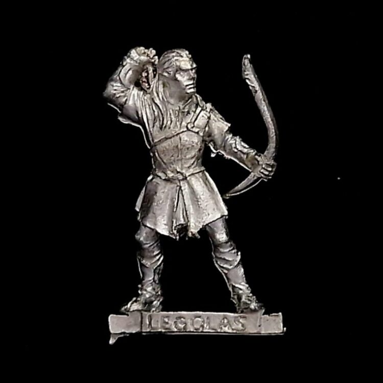 A photo of a The Fellowship Legolas Warhammer miniature