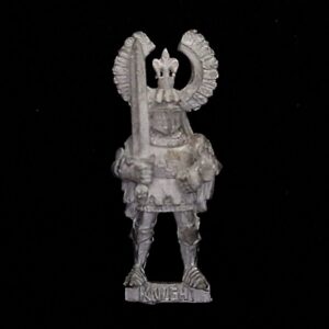 A photo of a Bretonnian Questing Knight Hero on Foot Warhammer miniature