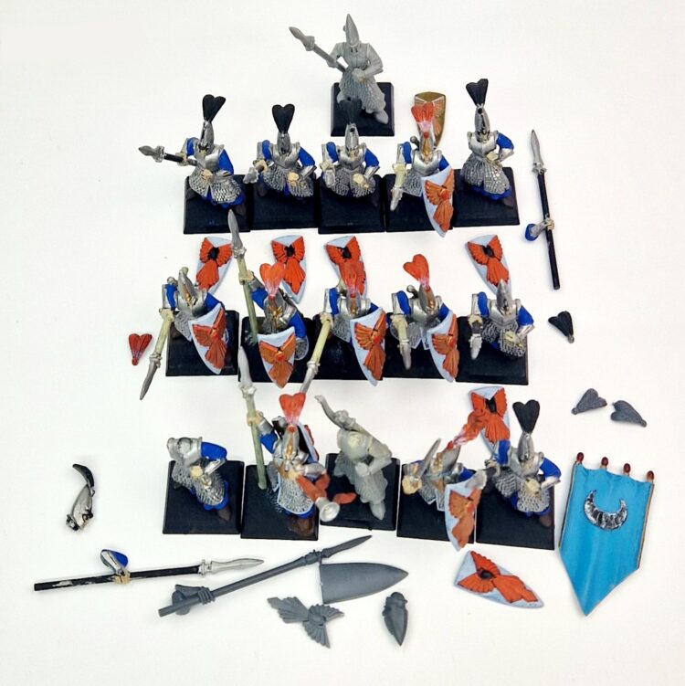 A photo of High Elves Spearmen Warhammer miniatures