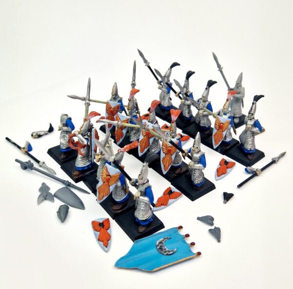 A photo of High Elves Spearmen Warhammer miniatures
