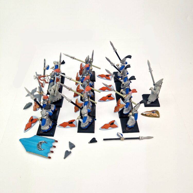 A photo of High Elves Spearmen Warhammer miniatures