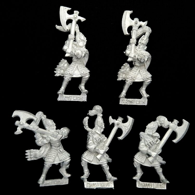 A photo of High Elves White Lions of Chrace Warhammer miniatures