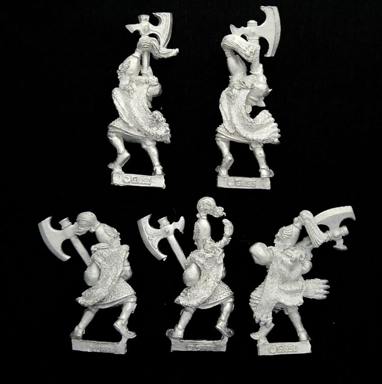 A photo of High Elves White Lions of Chrace Warhammer miniatures