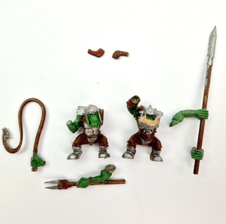 A photo of Orcs and Goblins Orc Boar Chariot Warhammer miniatures