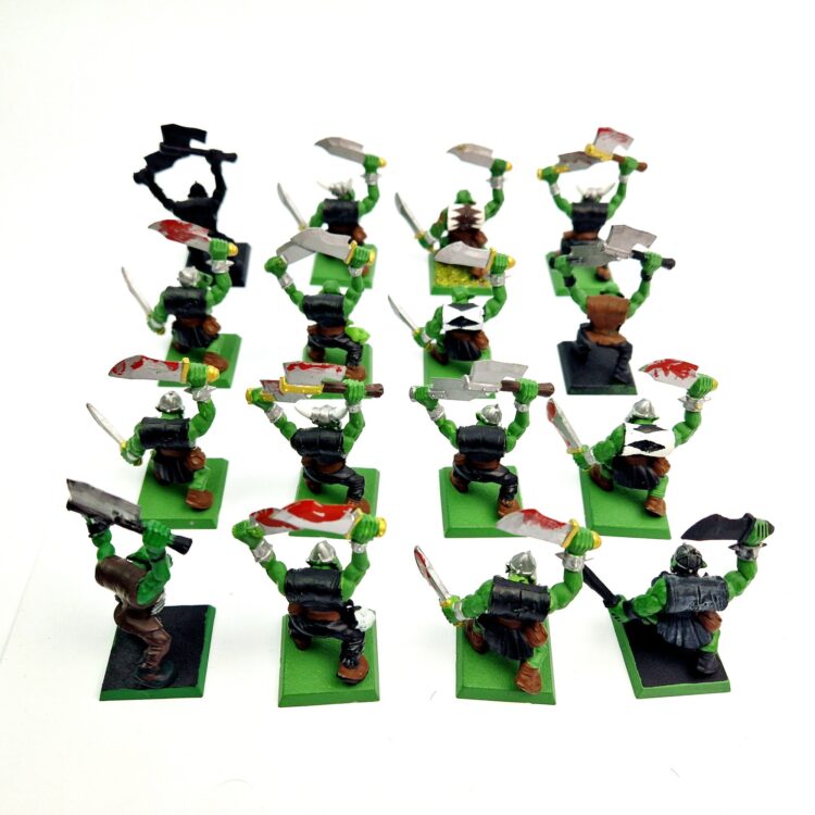 A photo of Orcs and Goblins Orc Boyz Warhammer miniatures