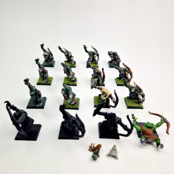 A photo of Orcs and Goblins Arrer Boyz Warhammer miniatures