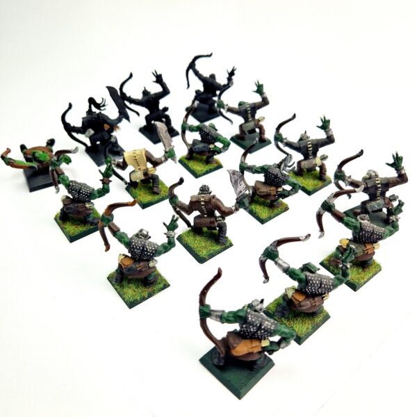 A photo of Orcs and Goblins Arrer Boyz Warhammer miniatures