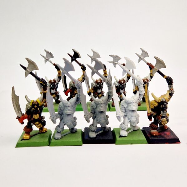 A photo of Orcs and Goblins Black Orcs Warhammer miniatures