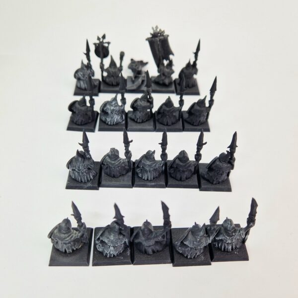 A photo of Orcs and Goblins Battle for Skull Pass Night Goblin Spearmen Warhammer miniatures