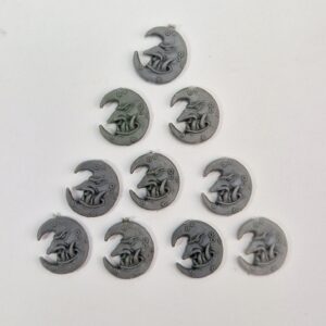 A photo of Orcs and Goblins Night Goblins Regiment Bad Moon Shield Glyphs Warhammer bits