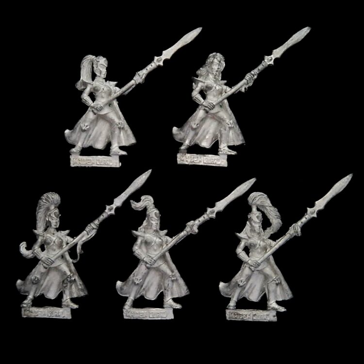 A photo of High Elves Maiden Guard Warhammer miniatures