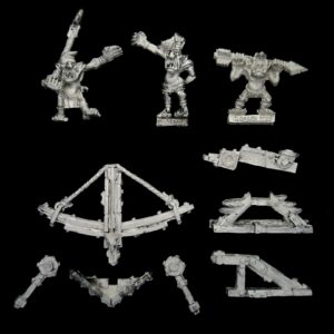 A photo of a Orcs and Goblins Spear Chukka Warhammer miniature