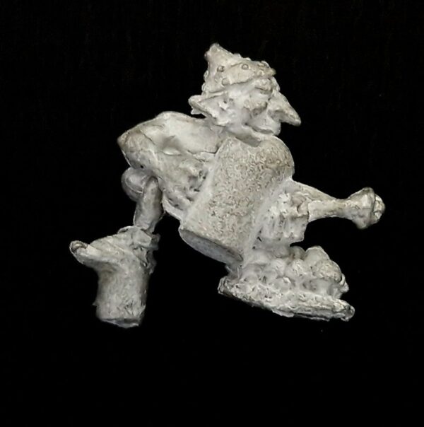 A photo of a Orcs and Goblins Snotling Warhammer miniature