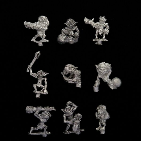 A photo of Orcs and Goblins Snotlings Warhammer miniatures