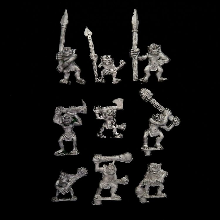 A photo of Orcs and Goblins Snotlings Warhammer miniatures