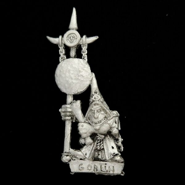 A photo of a Orcs and Goblins Night Goblin Musician Warhammer miniature
