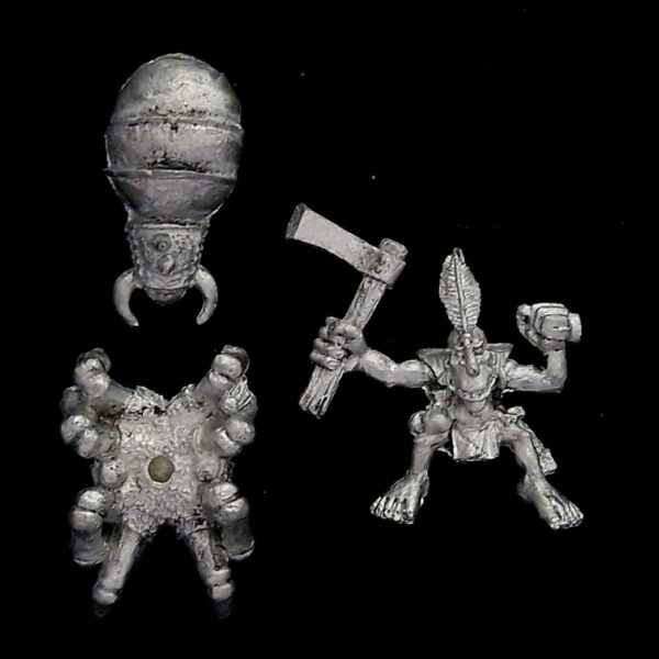 A photo of a Orcs and Goblins Forest Goblin Spider Rider Warhammer miniature