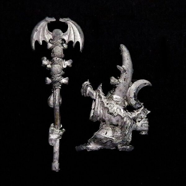 A photo of a Orcs and goblins Night Goblin Shaman Warhammer miniature