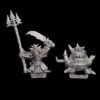 A photo of Orcs and Goblins Skarsnik and Gobbla Warhammer miniatures