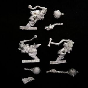 A photo of Orcs and Goblins Night Goblin Fanatics Warhammer miniatures