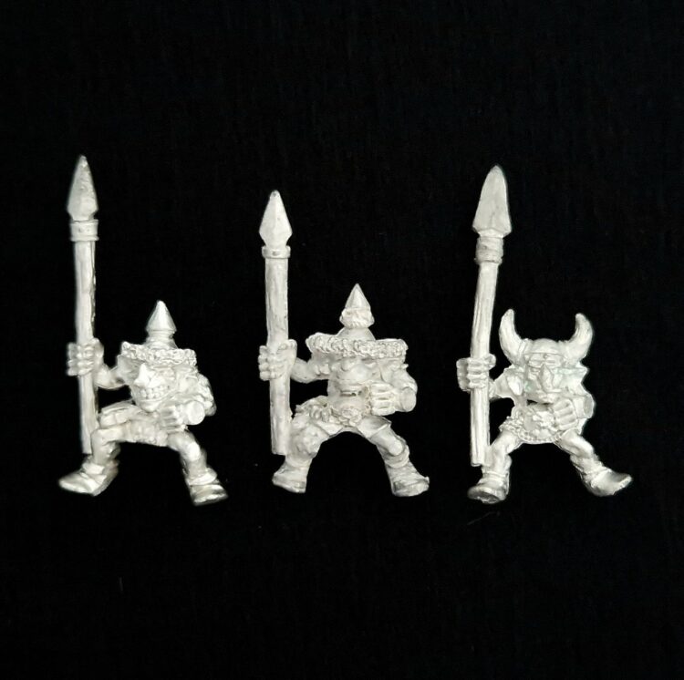 A photo of Orcs and Goblins Wolf Riders Warhammer miniatures