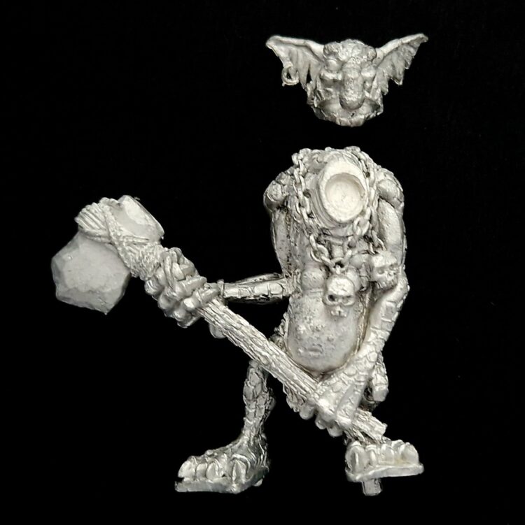 A photo of a Orcs and Goblins Stone Troll Warhammer miniature