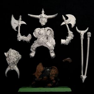 A photo of a Orcs and Goblins Morglum Necksnapper Warhammer miniature