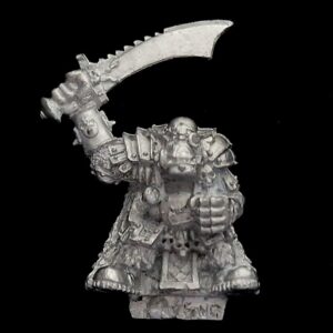 A photo of a Orcs and Goblins Chieftain Gorfang Rotgut Warhammer miniature