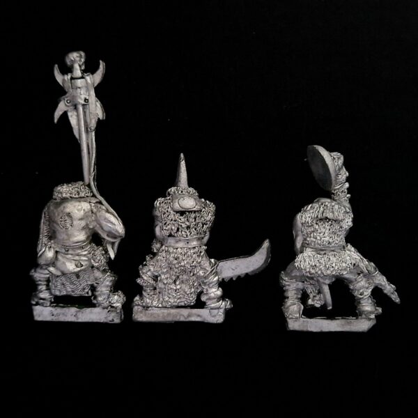 A photo of Orcs and Goblins Eeza Ugezod's Mother Crushers Command Warhammer miniatures