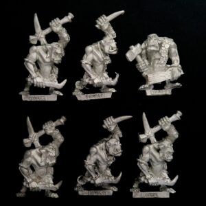 A photo of Orcs and Goblins Savage Orcs Warhammer miniatures