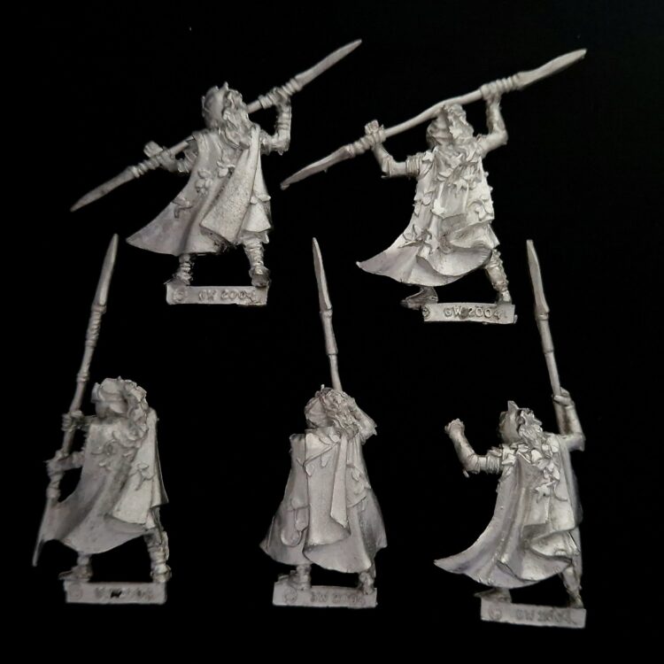 A photo of Wood Elves Eternal Guard Warhammer miniatures