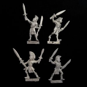 A photo of Wood Elves Wardancers Warhammer miniatures