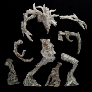 A photo of a Wood Elves Treeman Warhammer miniature