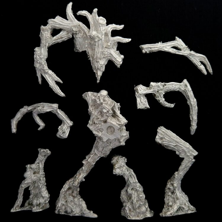 A photo of a Wood Elves Treeman Warhammer miniature