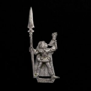 A photo of a Wood Elves Musician Warhammer miniature