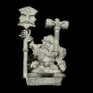 A photo of a Dwarf Grung Runesmith Warhammer miniature