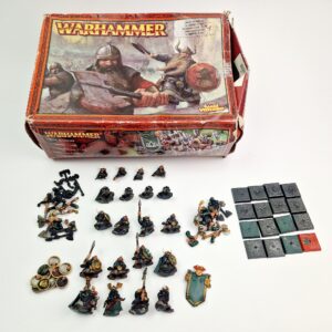 A photo of Dwarf Warriors Warhammer miniatures