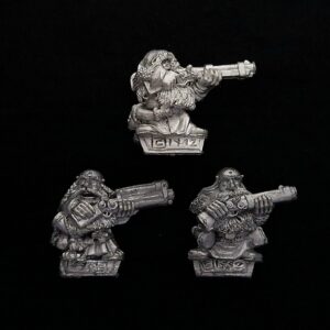 A photo of Dwarf Thunderers Warhammer miniatures