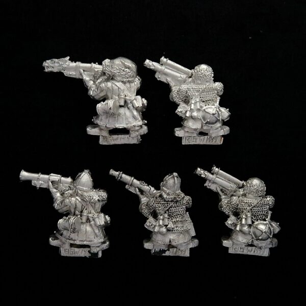 A photo of Dwarf Thunderers Warhammer miniatures