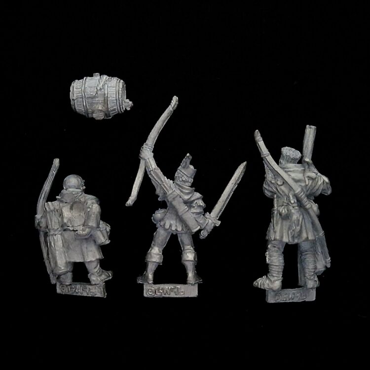 A photo of Bretonnia Bertrand the Brigand and Comrades Warhammer miniatures