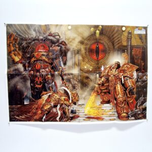 A photo of a Warhammer The Horus Herresy Poster the Emperor versus Horus