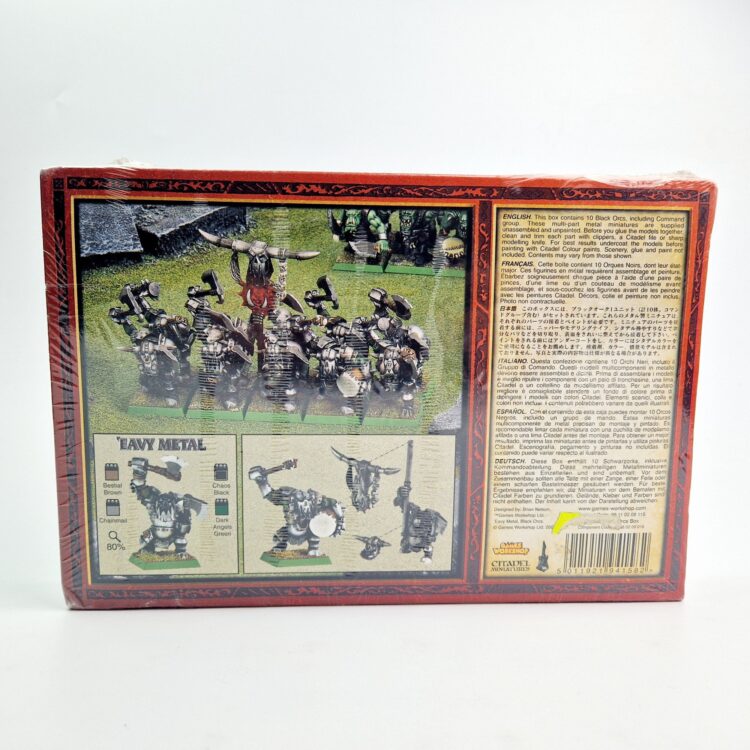 A photo of Orcs and Goblins Black Orcs Warhammer miniatures