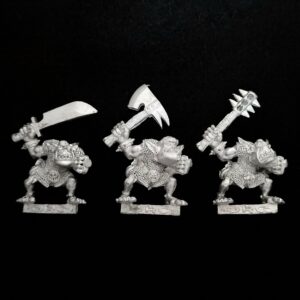 A photo of Orcs and Goblins Big Un's Warhammer miniatures