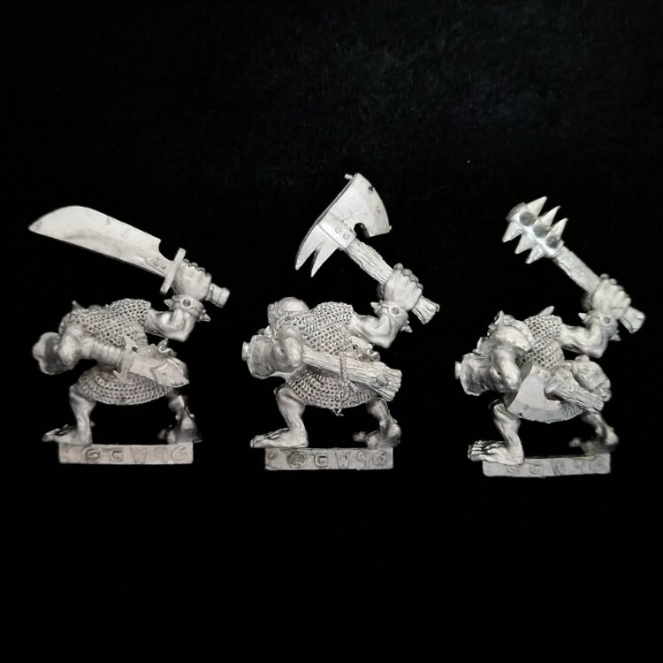 A photo of Orcs and Goblins Big Un's Warhammer miniatures